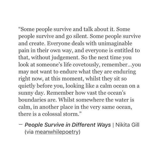 people-survive-in-different-ways